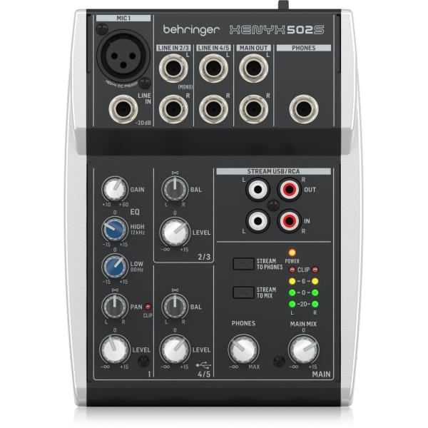 BEHRINGER-5chアナログミキサーXENYX 502S