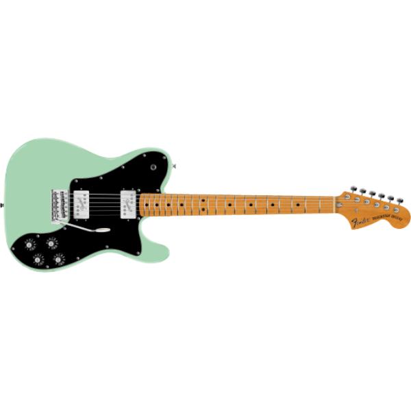 Fender-テレキャスターVintera® II 70s Telecaster® Deluxe with Tremolo, Maple Fingerboard, Surf Green