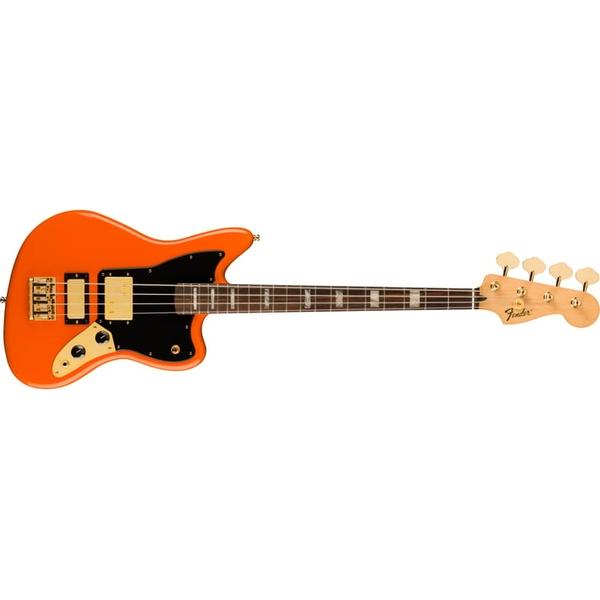 Fender-ジャガーベースLimited Edition Mike Kerr Jaguar® Bass, Rosewood Fingerboard, Tiger's Blood Orange