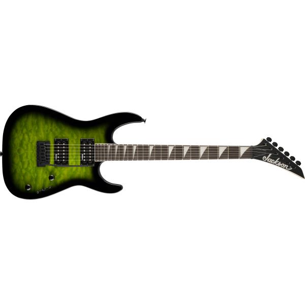 Jackson-エレキギターJS Series Dinky® JS20 DKQ 2PT, Amaranth Fingerboard, Transparent Green Burst