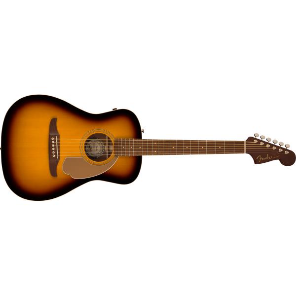 Fender-Malibu Player, Walnut Fingerboard, Gold Pickguard, Sunburst