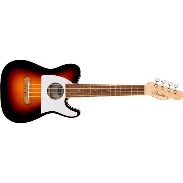 Fender-ウクレレFullerton Tele® Uke, Walnut Fingerboard, White Pickguard, 2-Color Sunburst