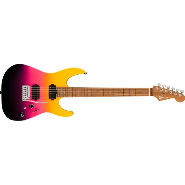 Charvel-エレキギターPro-Mod DK24 HH 2PT CM, Caramelized Maple Fingerboard, Malibu Sunset