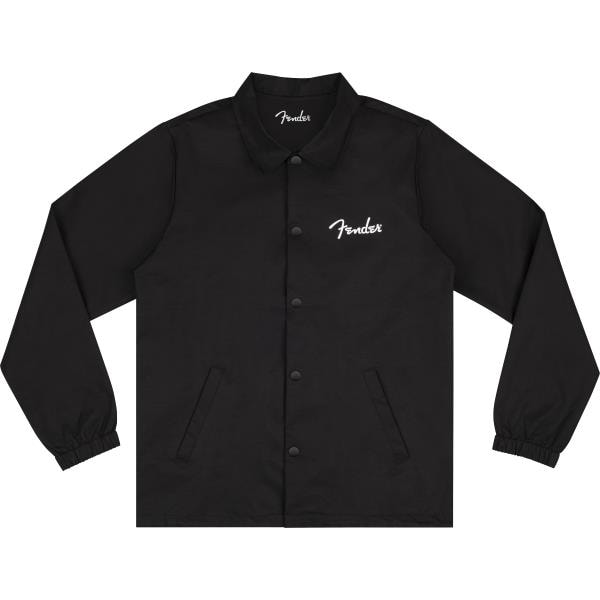 Fender® Spaghetti Logo Coaches Jacket, Black, XLサムネイル