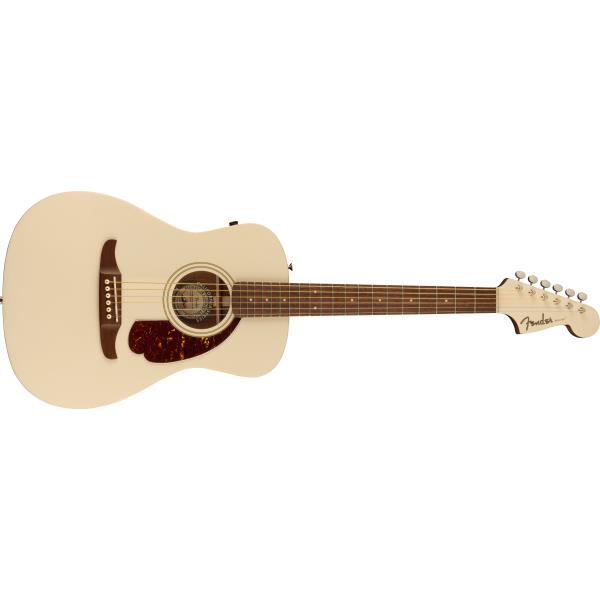 Fender-Malibu Player, Walnut Fingerboard, Tortoiseshell Pickguard, Olympic White