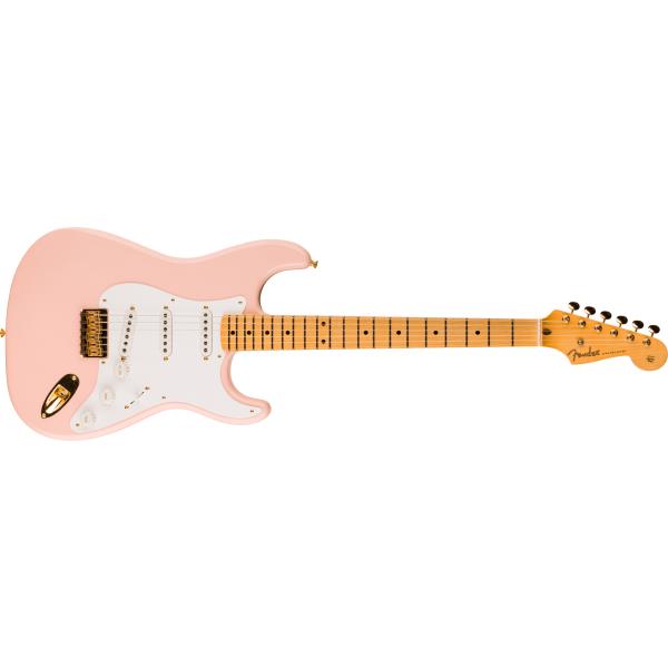 Fender Custom Shop-ストラトキャスターLimited Edition 1954 Hardtail Stratocaster® DLX Closet Classic, 1-Piece Quartersawn Maple Neck Fingerboard, Super/Super Faded Aged Shell Pink