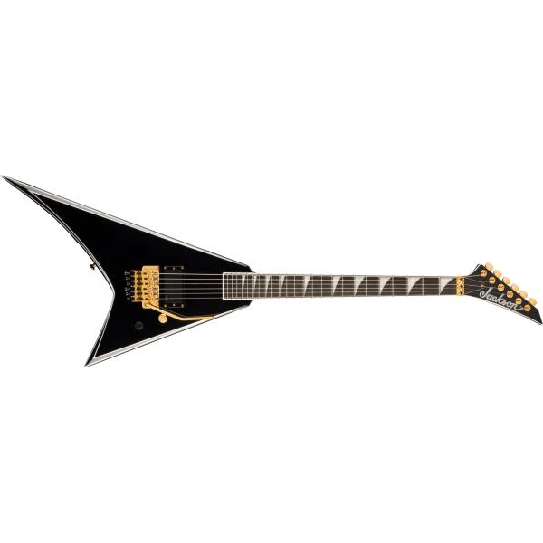 Jackson-エレキギターConcept Series Limited Edition Rhoads RR24 FR H, Ebony Fingerboard, Black with White Pinstripes