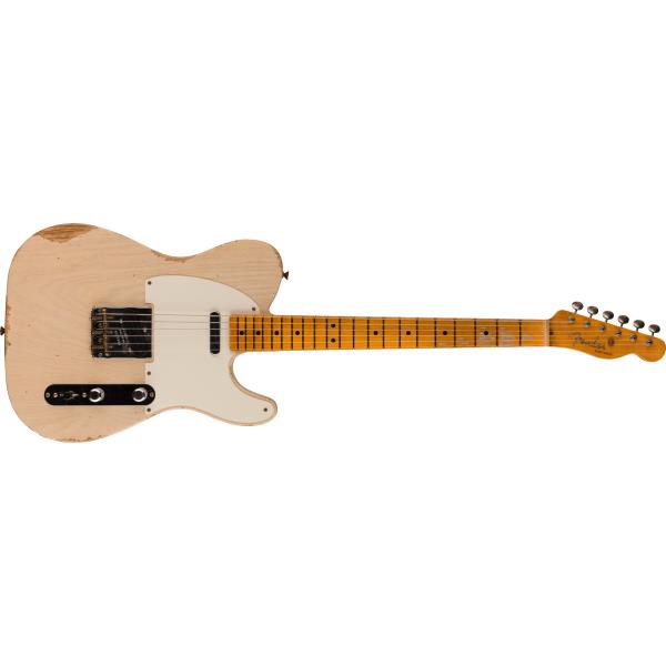 Fender Custom Shop-ネック2023 Limited Edition Reverse '50s Telecaster® Relic®, 1-Piece Rift Sawn Maple Neck, Aged White Blonde