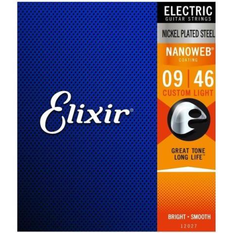 Elixir-8弦エレキギター弦12062 8弦 Light 10-74