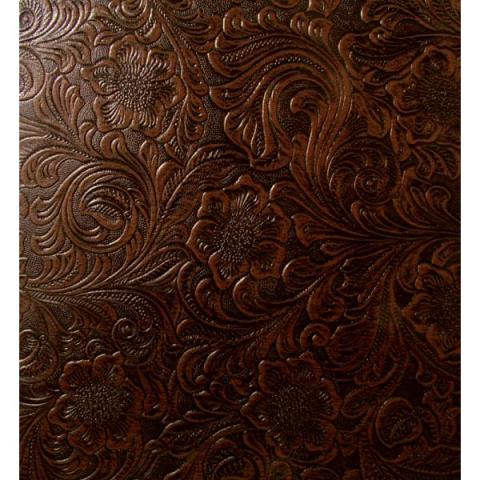 -

Cabinet Covering  Brown, Country Western floral pattern