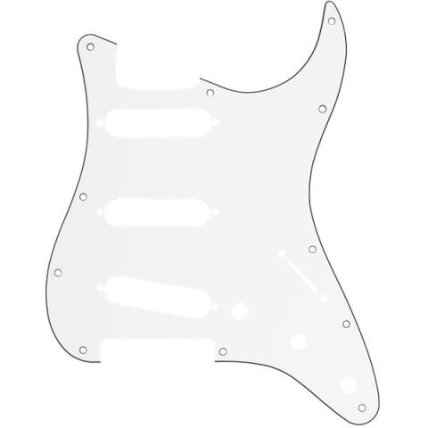 Fender USA-ピックガードPickguard, Stratocaster S/S/S, 11-Hole Mount, W/B/W, 3-Ply