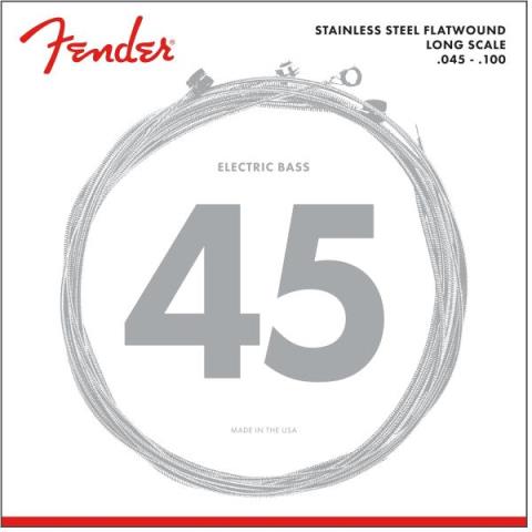 Fender-フラットワウンドエレキベース弦9050L Light 45-100 Stainless Steel Flatwound