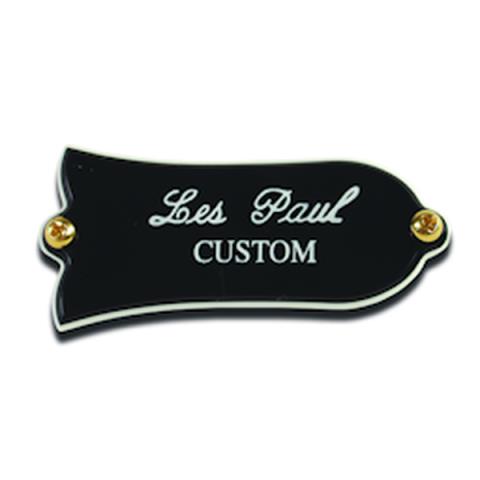 Gibson-アジャストロッドカバーPRTR-020 Truss Rod Cover "Les Paul Custom" (Black)