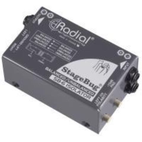 Radial Engineering-バランス/アンバランス 2チャンネル・アイソレーターStageBug SB-6 Isolator