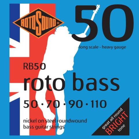 ROTOSOUND-エレキベース弦RB50 Nickel Heavy 50-110