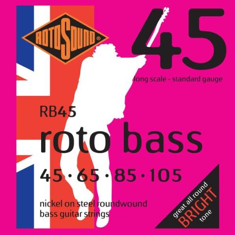 ROTOSOUND-エレキベース弦RB45 Nickel Standard 45-105