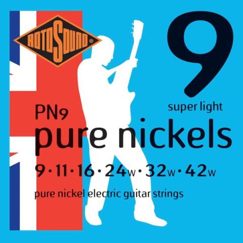 ROTOSOUND-エレキギター弦PN9 Pure Nickel Super Light 09-42
