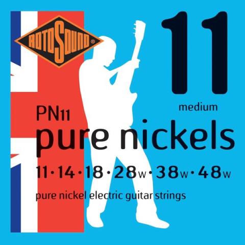 ROTOSOUND-エレキギター弦PN11 Pure Nickel Medium 11-48