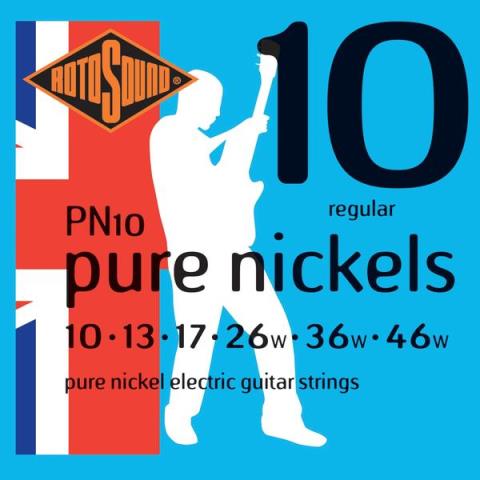 ROTOSOUND-エレキギター弦PN10 Pure Nickel Regular 10-46