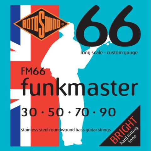 ROTOSOUND-エレキベース弦FM66 Stainless Funkmaster 30-90