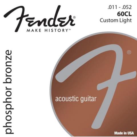 Fender-アコースティックギター弦Phosphor Bronze 60CL Custom Light 11-52