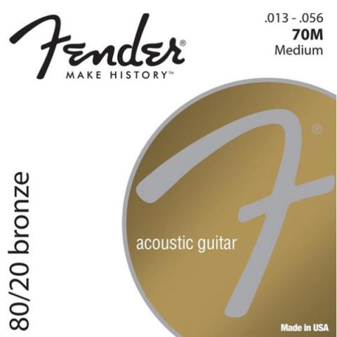 Fender-アコースティックギター弦80/20 Bronze 70M Medium 13-56