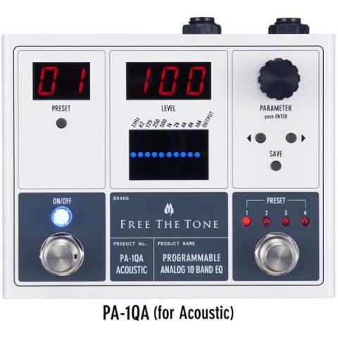 Free The Tone-アコースティックギター用イコライザー
PA-1QA PROGRAMMABLE ANALOG 10 BAND EQ