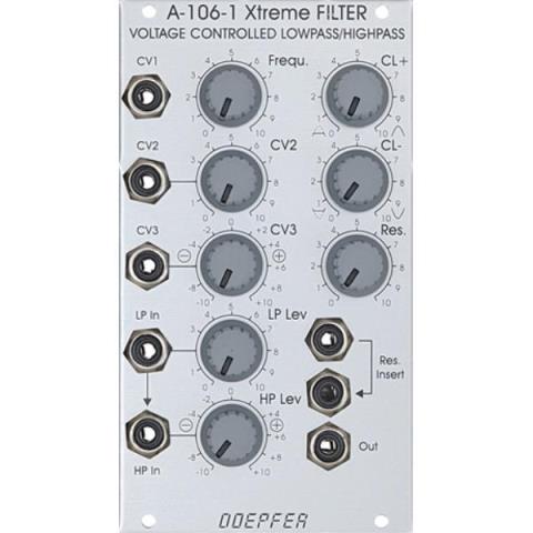 Doepfer-ローパス/ハイパス・フィルターA-106-1 Xtreme FILTER VOLTAGE CONTROLLED LOWPASS/HIGHPASS