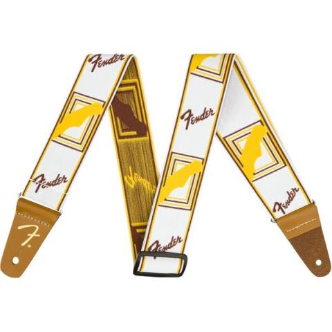 Fender

WeighLess Monogram Strap White/Brown/Yellow
