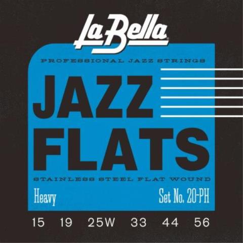 La Bella-エレキギターフラットワウンド弦20PH Heavy 16-56