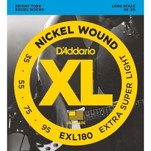 D'Addario-エレキベース弦EXL180 Extra Super Light 35-95