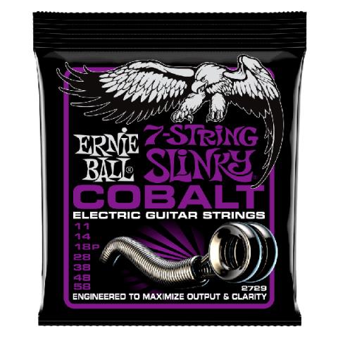ERNIE BALL-エレキギター弦2729 Power Slinky Cobalt 7-String 11-58