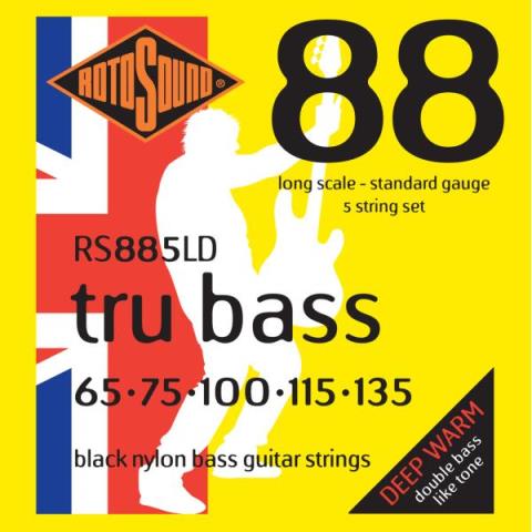 RS885LD 5弦 Black Nylon Flatwound Standard 65-135サムネイル