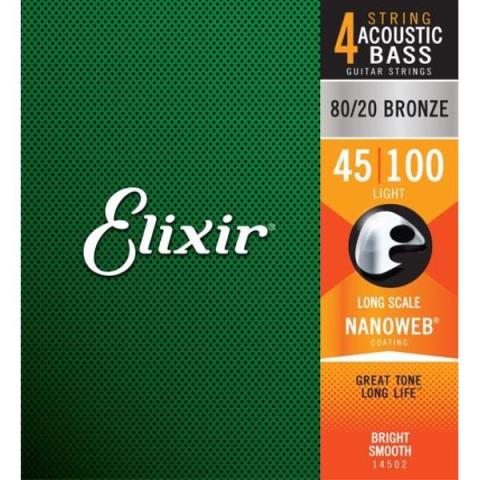Elixir-アコースティックベース弦14502 Acoustic Bass Light 45-100
