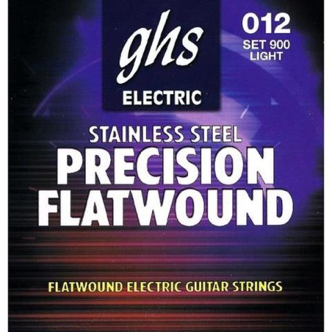 GHS-エレキギターフラットワウンド弦900 Flatwound Light 12-50