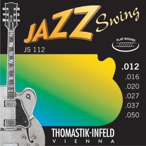 THOMASTIK INFELD-エレキギターフラットワウンド弦JS112 Nickel Flatwound Medium Light 12-50