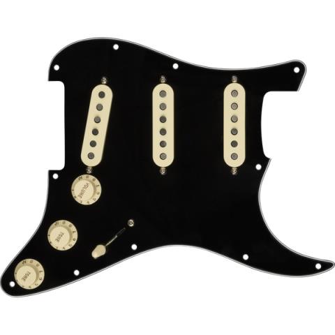 Pre-Wired Strat Pickguard, Custom '69 SSS, Black 11 Hole PGサムネイル