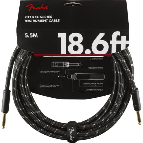 Deluxe Series Instrument Cable, Straight/Straight, 18.6', Black Tweedサムネイル