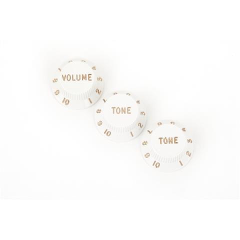 Stratocaster Knobs, White (Volume, Tone, Tone) (3)サムネイル