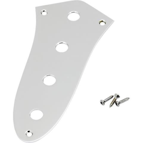 Fender-ジャズベース用コントロールパネルJazz Bass Control Plate, 4-Hole (Chrome)