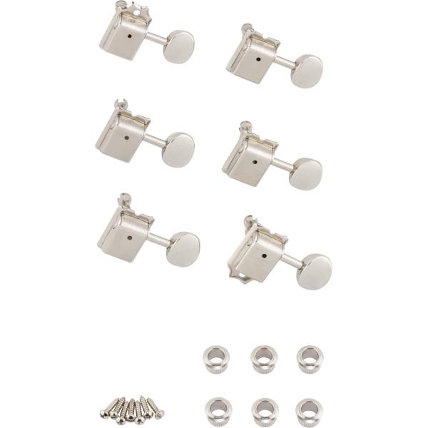 Pure Vintage Guitar Tuning Machines, Nickel/Chrome, (6)サムネイル