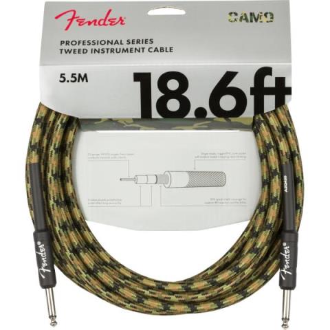 Professional Series Instrument Cable, Straight/Straight, 18.6', Woodland Camoサムネイル
