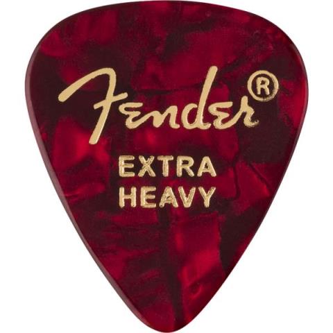 Fender-ピック351 Shape Premium Picks, Extra Heavy, Red Moto, 12 Count