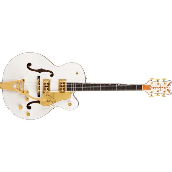 GRETSCH-ボディ材G6136TG Players Edition Falcon™ Hollow Body with String-Thru Bigsby® and Gold Hardware, Ebony Fingerboard, White