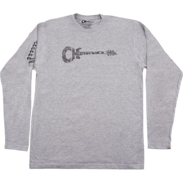 Charvel-ギターアンプヘッドCharvel® Headstock Long Sleeve T-Shirt, Gray, L