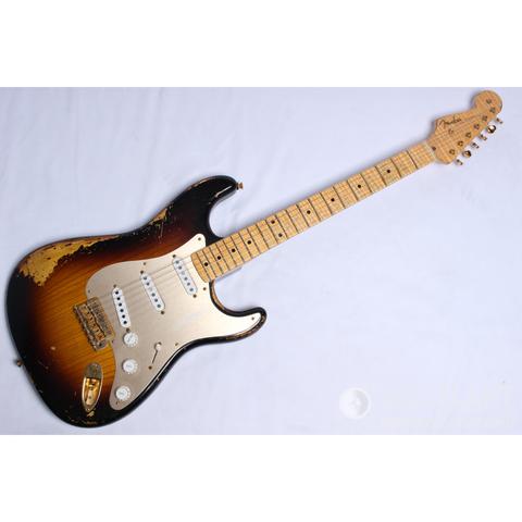 MBS 1954 Stratocaster Heavy Relic "Reverse Head Stock" Wide Fade 2 Color Sunburst by Chris Flemingサムネイル