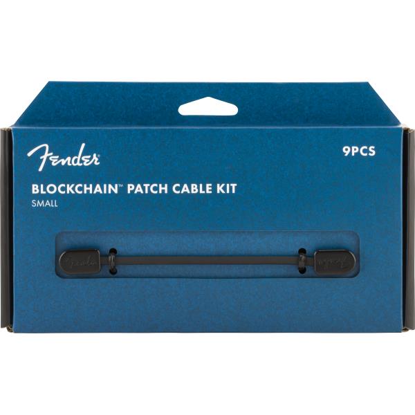 Fender-パッチケーブルFender® Blockchain Patch Cable Kit, Black, Small