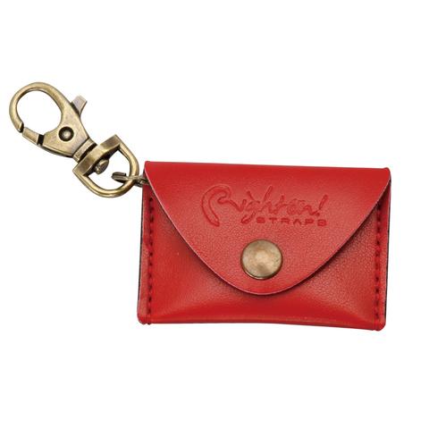 Right On! STRAPS-ピックケースPICK POUCH PLAIN Red