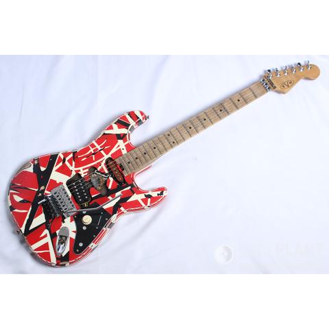 Striped Series Frankie, Maple Fingerboard, Red with Black Stripes Relicサムネイル
