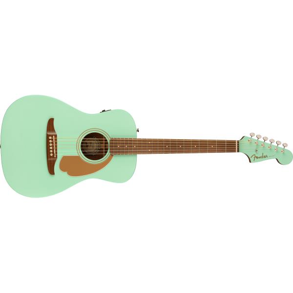 Fender-アコースティックギターFSR Malibu Player, Walnut Fingerboard, Surf Green